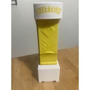 One Click Butter Cutter Cuts Serves Stick Butter Pat Dispenser Kitchen Tool EUC